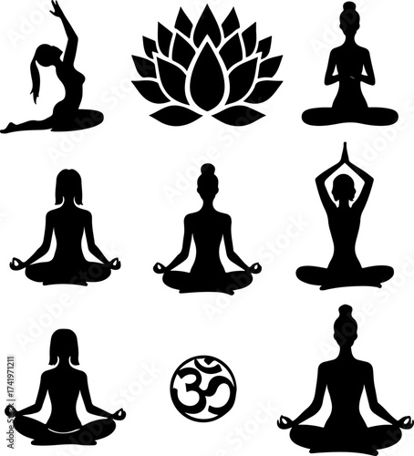 Yoga Silhouette Harmony Bundle