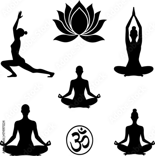 Yoga Silhouette Harmony Bundle