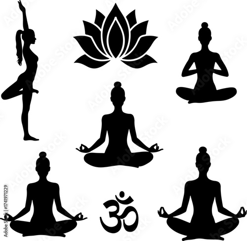 Yoga Silhouette Harmony Bundle