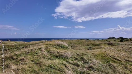 秋晴れの尻屋埼の風景　青森県東通村　9月末