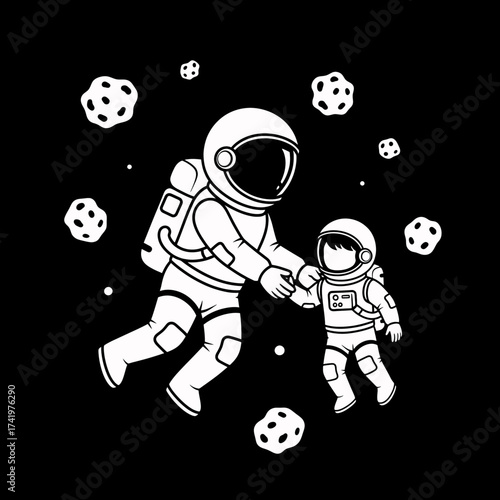 Astronauts in Space A Father and Childs Cosmic Adventure 1.