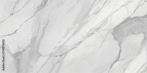 Abstract nature pattern of white marble stone with a cold, icy texture and subtle blue sky tones, reminiscent of snow and winter frost