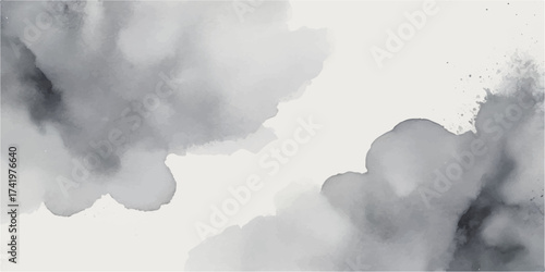 Fluffy white clouds drift across the bright blue sky, resembling abstract smoke on a summer day