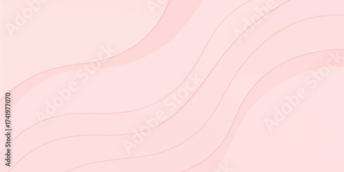 Smooth pink and red wavy lines flow in a soft abstract vector illustration design with a subtle silk texture pattern for a light curve backdrop wallpaper