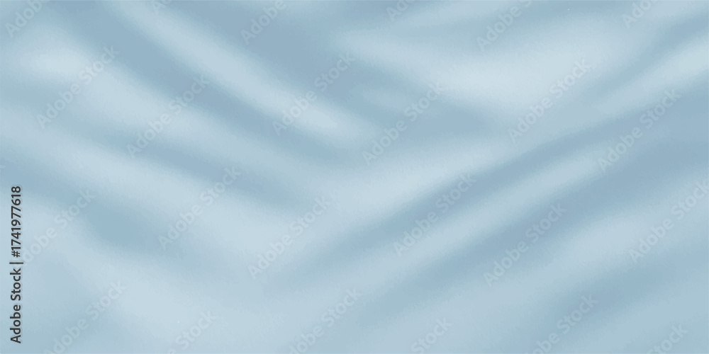 Obraz premium Blue and white satin silk fabric background with smooth flowing texture