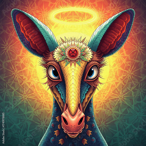 the head of an eagle