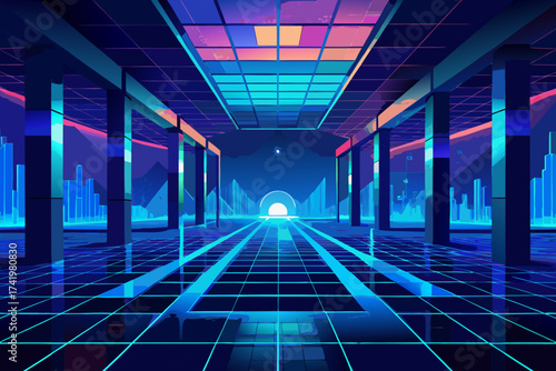 light trails on the road