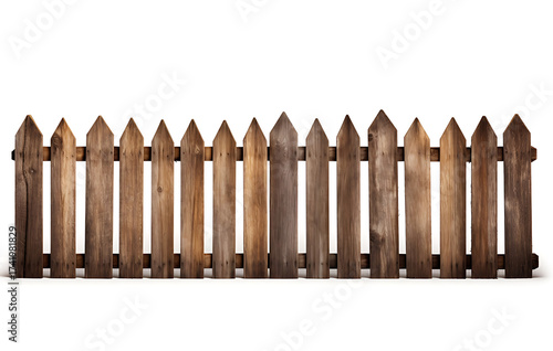 charmingly weathered wooden fence stretches, showcasing a diverse collection of wooden posts that exude a sense of rustic elegance.