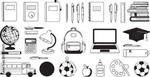 set of vector icons of tools