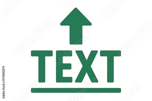 Increase concept with arrow up. Growth vector icon. Business success symbol. Progress and development sign. Upload data. Financial improvement. Profit graph arrow going up.