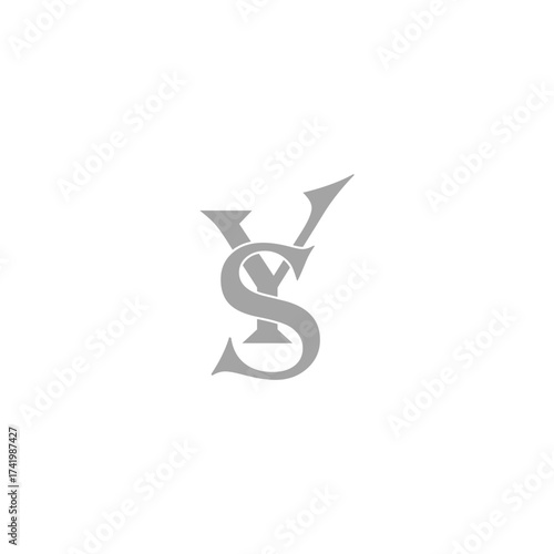 Initial Letter YS logo Design Outstanding Creative Modern Symbol  Sign