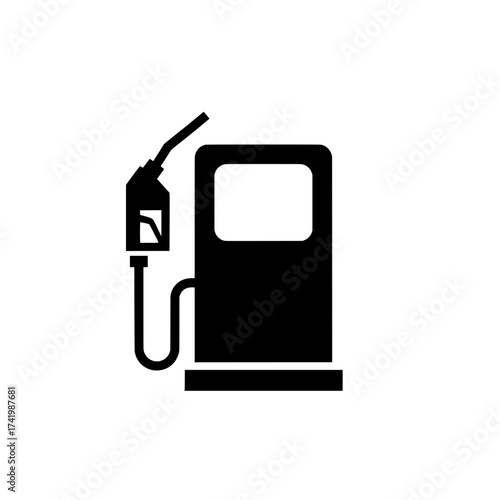 Gas pump icon fuel station symbol gasoline filling station sign petrol pump logo.