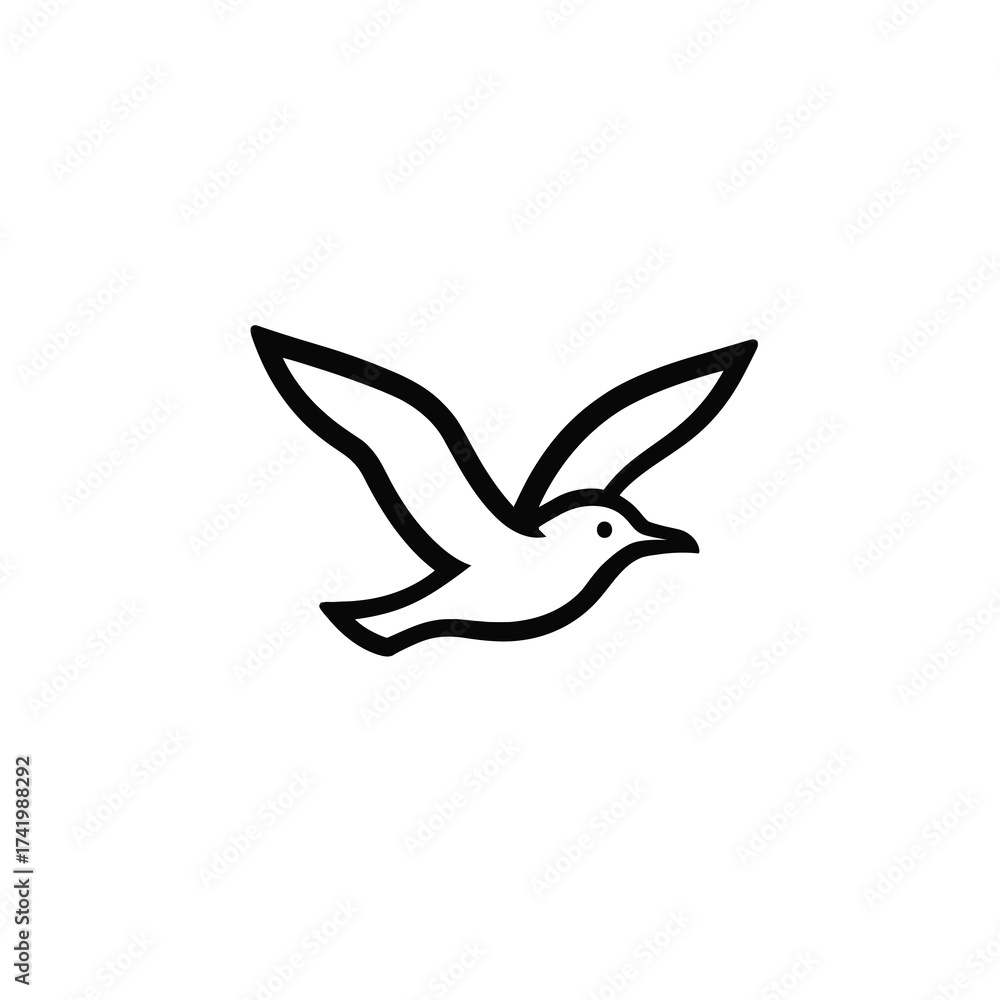 Naklejka premium Animal, Bird, Flower and Fruit Vector Icon Set | Minimal Logo Design