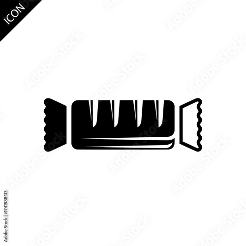 Candy icon design sweet treat illustration delicious food symbol dessert graphic.
