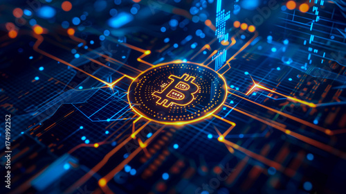 Bitcoin Blockchain and Fintech Investment Financial Internet Technology,