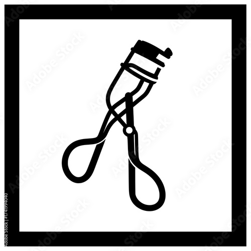 Eyelash curler tool for beauty and makeup cosmetic accessory for women.