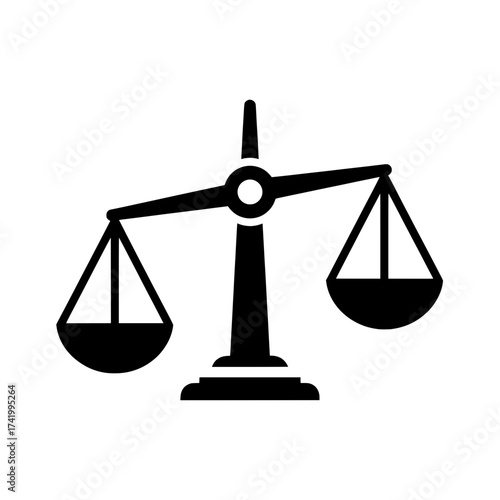 Balance scale icon representing justice and fairness in legal matters 2.