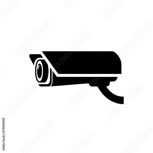 Security camera icon surveillance system CCTV video monitoring safety.
