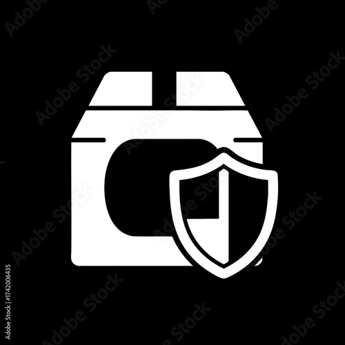 Secure Package Delivery and Protection Icon.