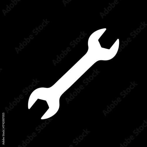 White Wrench Tool for Repair and Maintenance.