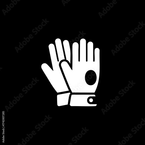 Pair of white sports gloves with wrist straps for active lifestyle.