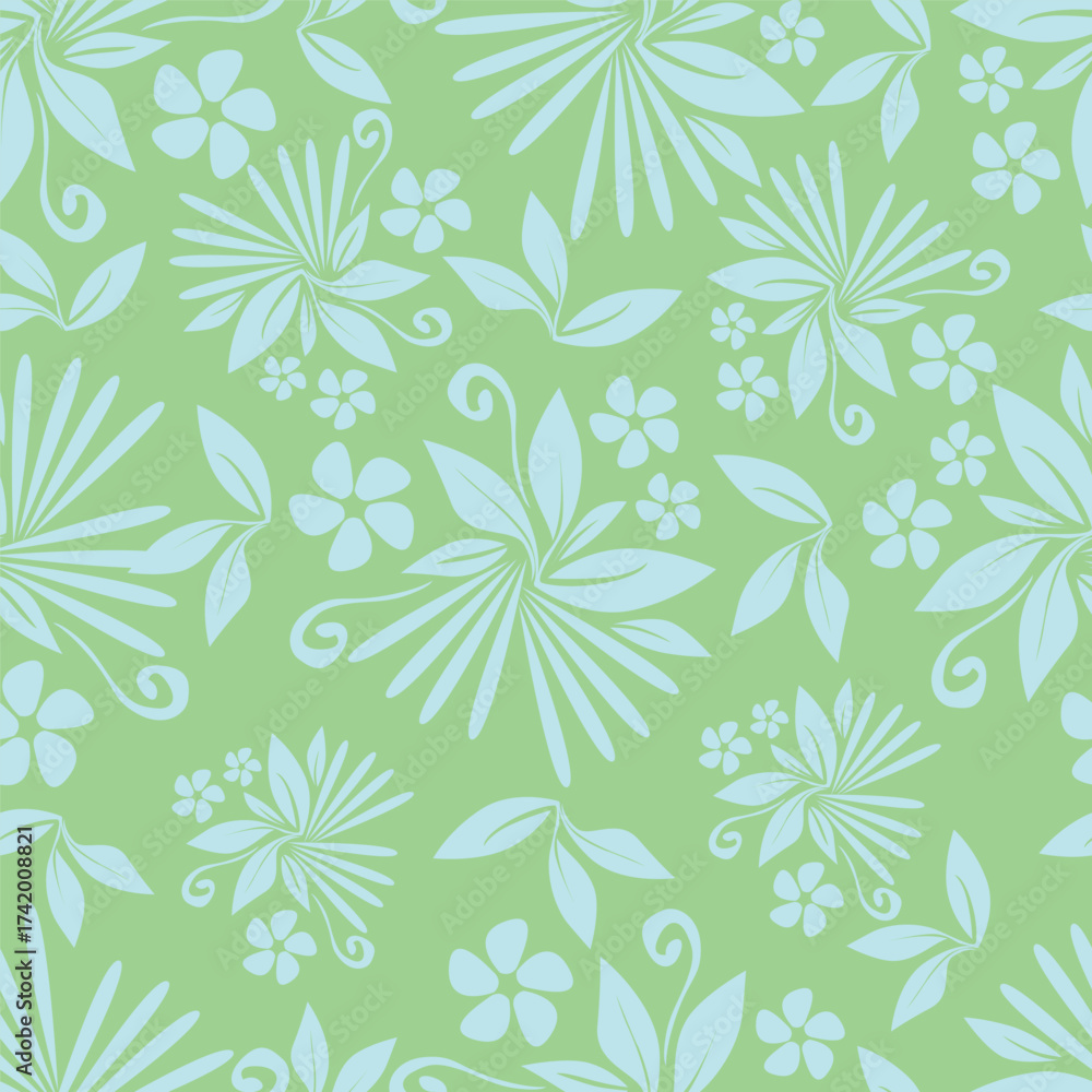 Fototapeta premium Abstract an embossed blooming bright flower motif arrangement all- over textile design illustration digital image printing factory