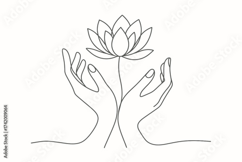 Creative Expression, Lotus Flower, Abstract Design, Digital Illustration, Minimalist Style, Artistic Perspective, Energy Concept