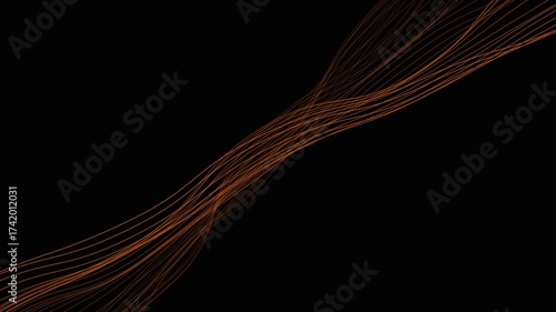 Abstract Light Streaks Flowing Across a Dark Background, Creating a Sense of Movement and Energy, Ideal for Designs