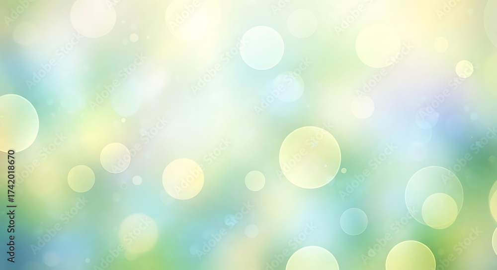 Fototapeta premium Abstract background with bokeh lights in pastel colors