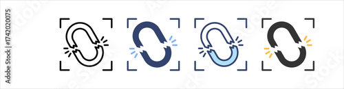 Constraint Icon Set Multiple Style Collection