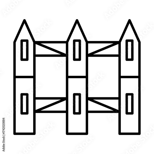 fence line icon