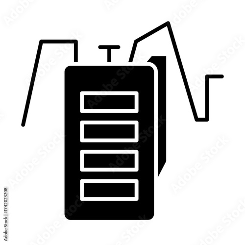 spray glyph icon