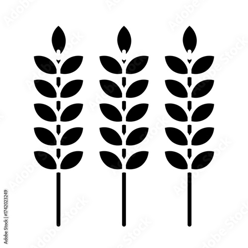 wheat glyph icon