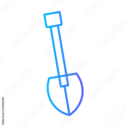 shovel gradient icon
