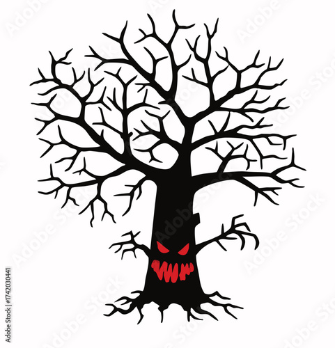 vector tree silhouette