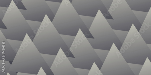 Sparse Triangles Seamless Pattern Trend Vector Dotted Stylish Abstract Background. Fashionable Textile Design Repetitive Geometric Pale Grey Abstraction. Halftone Loopable Classy Art Illustration
