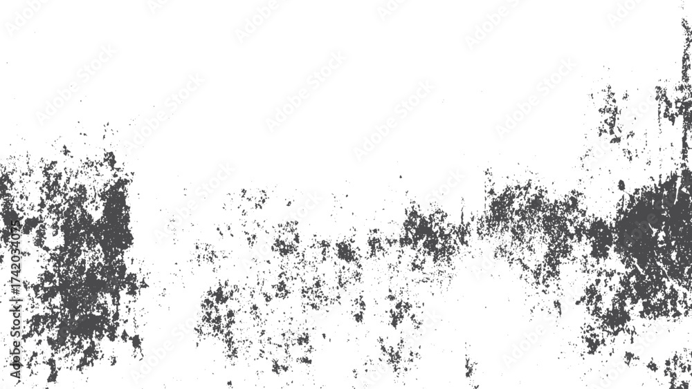 Fototapeta premium Grunge texture vector with cracked and scratched urban surface design illustration. Abstract urban grunge texture background with dust and scratch overlay vector. 