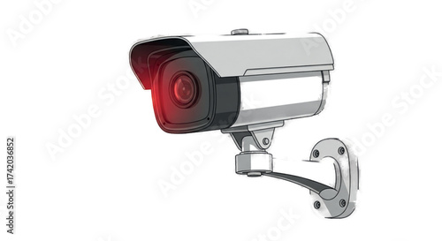 Security Camera with Red Infrared Light.