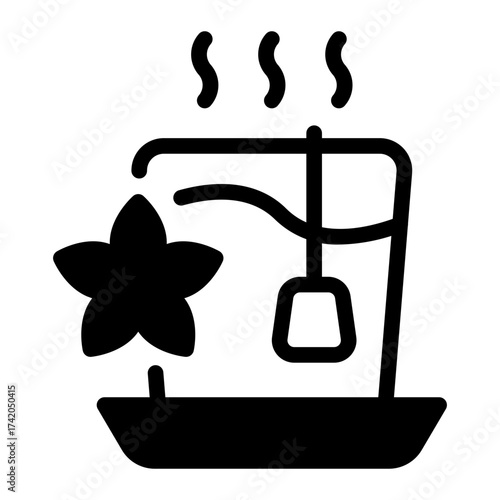 This Masala Chai icon is suitable for the India Culture, etc.