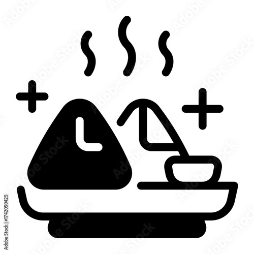 This Samosa icon is suitable for the India Culture, etc.