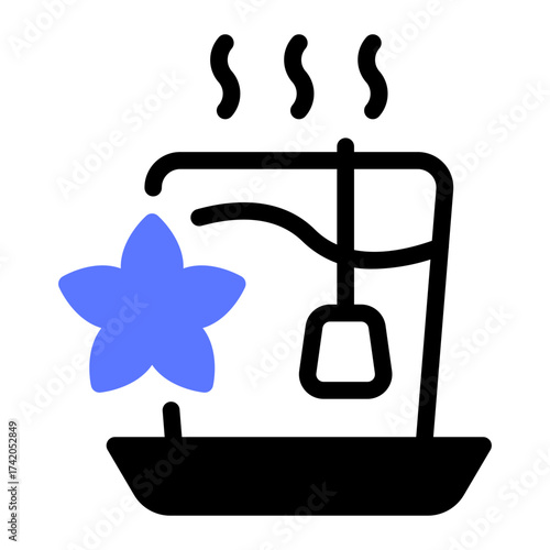 This Masala Chai icon is suitable for the India Culture, etc.