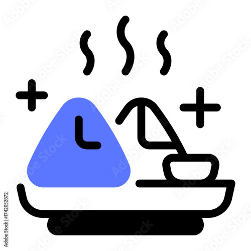 This Samosa icon is suitable for the India Culture, etc.