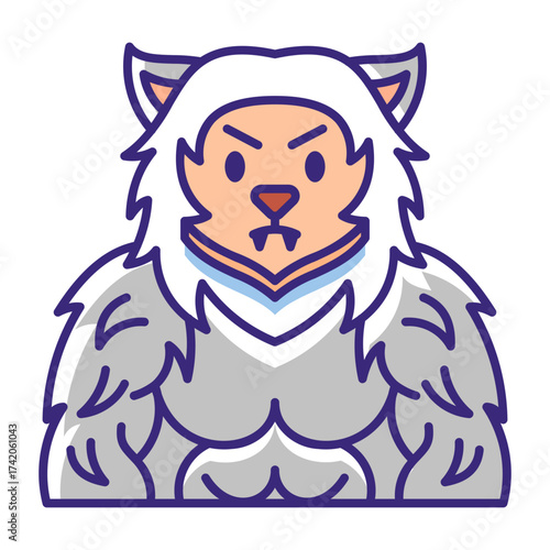 This Werewolf icon is suitable for Halloween, etc.