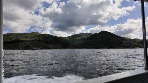下北半島　佐井港から仏ヶ浦にむかう観光船からの風景　青森県佐井村