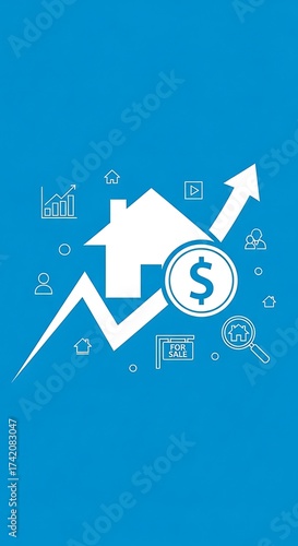 Real Estate Market Growth - House Value Appreciation and Investment.
