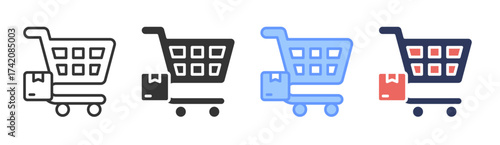 Sales icon set multiple style collection