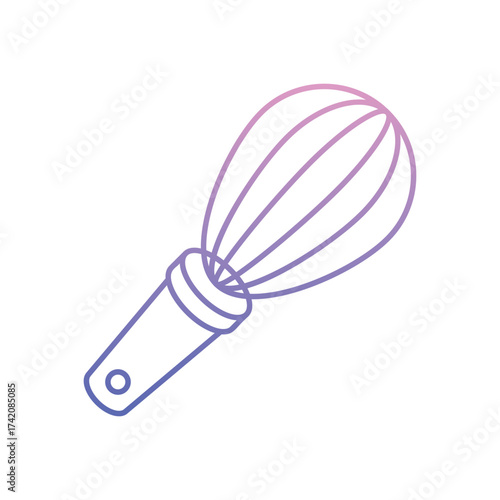 Whisk icon clean and modern vector illustration