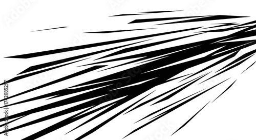 Dynamic graphic design showcasing abstract motion with intersecting black angular lines creating
