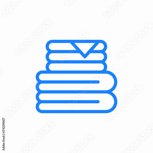 clean towels icon sign vector