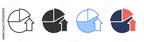 Sales icon set multiple style collection